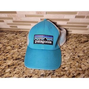 Patagonia Hat Cap SnapBack Teal One Size Fits All Trucker Adjustable Mesh